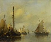 Antonie Waldorp, Fishing Boats on Calm Water
